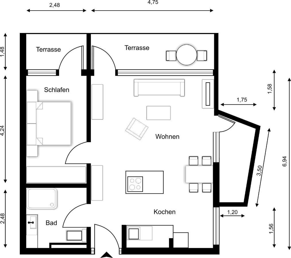 Sylter-Juwel-Mit-Traumblick Apartment Westerland Ngoại thất bức ảnh